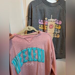 Simply Southern light weight Crew sweaters